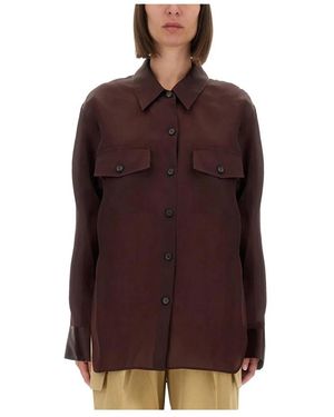 KHAITE Shirts - Marrón