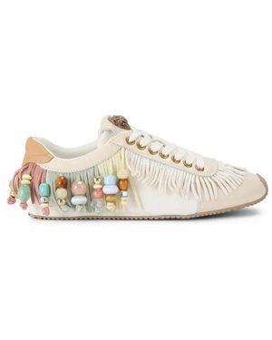 Kurt Geiger Schoenen ,Veelkleurig ,Suède Islington Beaded Tassel - Wit