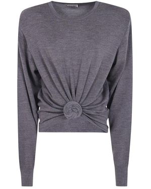 Magda Butrym Round-Neck Knitwear - Gris