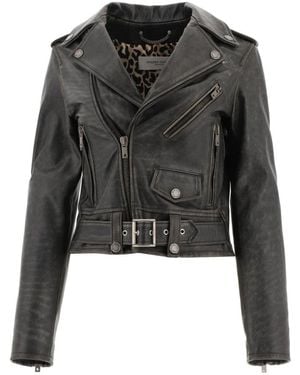 Golden Goose Leather Jackets - Black