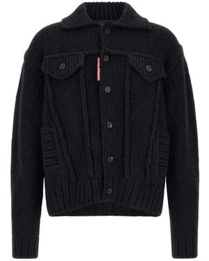 DSquared² Cardigans - Bleu