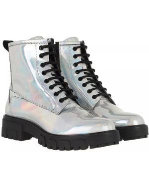 HUGO Silberne Schnürstiefeletten Für Frauen - Schwarz
