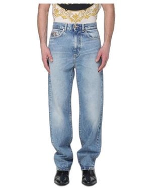 Versace Straight Jeans - Bleu