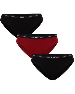 BOSS 3Er Pack Slips - Rot