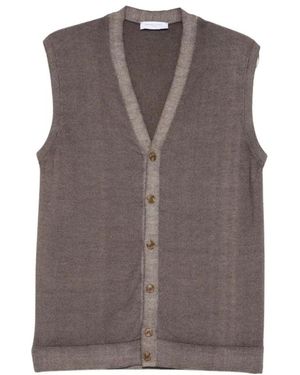 Daniele Fiesoli Sleeveless Jumpers - Brown