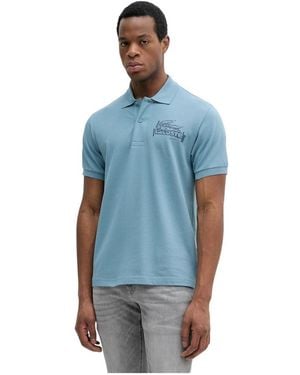 Lacoste Tops ,Blauw ,Katoen Klassiek Geprint L.12.12 Poloshirt