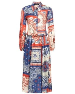 Roberto Cavalli Midi Dresses - Blue