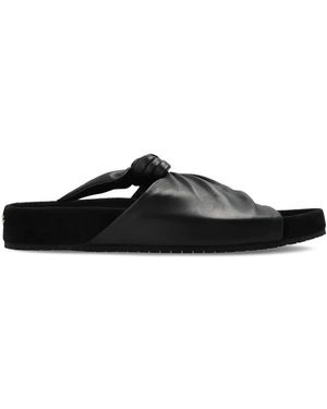Lanvin Schoenen ,Zwart ,Leer Cocoon Flat Leather Mule