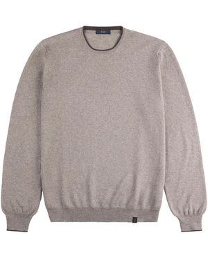 Fay Round-Neck Knitwear - Gris
