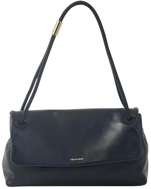 Trussardi Tassen ,Zwart ,Leer Schoudertas Clutch - Blauw