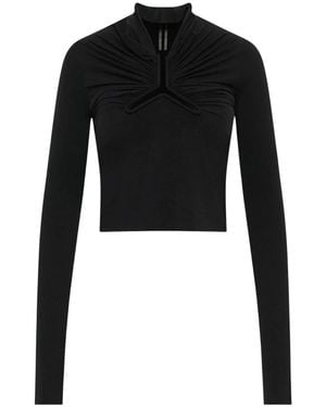 Rick Owens Long Sleeve T-Shirts - Black