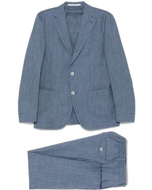 Eleventy Single Breasted Suits - Blu