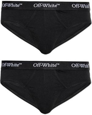 Off-White c/o Virgil Abloh Zweierpack Slips - Schwarz