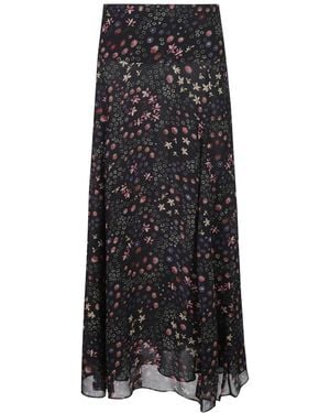 Isabel Marant Rokken ,Veelkleurig ,Maxi Rok - Zwart