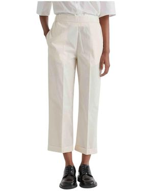 MEIMEIJ Cropped Trousers - Neutro