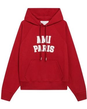 Ami Paris Hoodies - Red