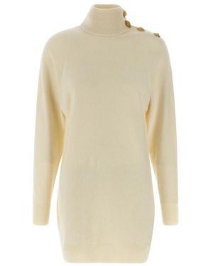Balmain Knitted Dresses - Natural