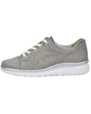Semler Damen Sneakers Aus Weichem Leder - Grau