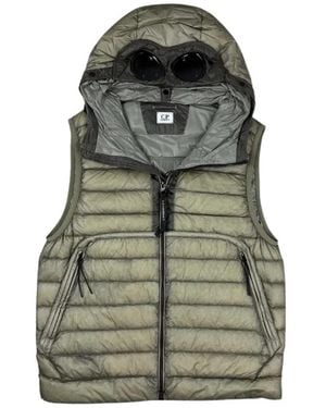 C.P. Company D.D. Shell Goggle Down Gilet - Groen