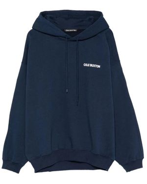 Cole Buxton Hoodies & Sweatvesten ,Blauw ,Katoen Design Studios Hoodie