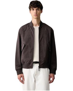 ARMANI EXCHANGE Jassen ,Zwart ,Polyester Bomberjack Met Dubbelzijdig Design