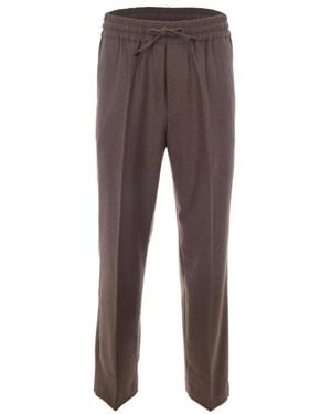 Drole de Monsieur Straight Trousers - Brown