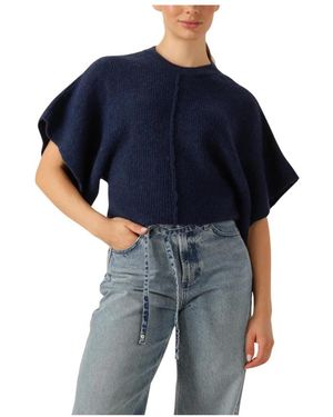 EST'SEVEN Dunkelblauer Acryl Pullover Suzette Pix