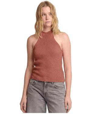 Kocca Sleeveless Tops - Red