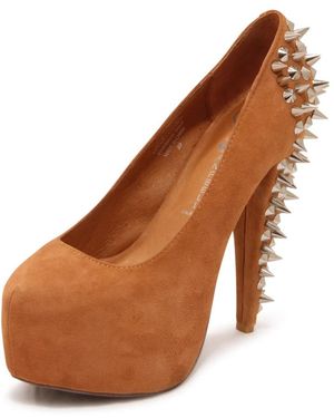 Jeffrey Campbell Salma Kid Suede Pump - Bruin