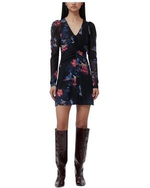Ganni Short Dresses - Blue
