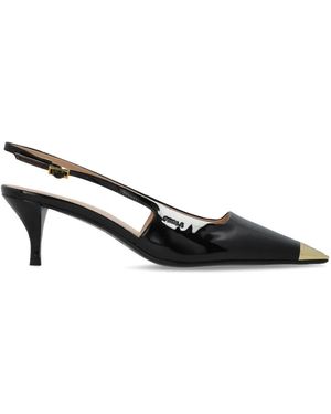 Furla Metal Slingback Schoenen Met Hak - Zwart