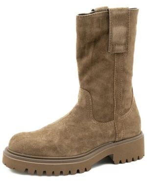 Guglielmo Rotta Wien velour high boots - Braun