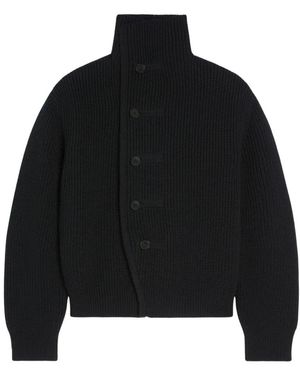 Dries Van Noten Truien & Vesten ,Zwart ,Wol Marino Cardigan