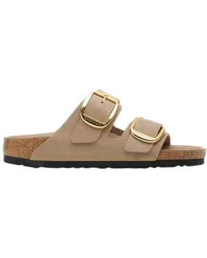 Birkenstock Sliders - Brown