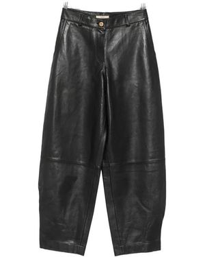 Sessun Leather Trousers - Black
