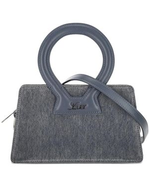 LUAR Tassen ,Grijs ,Denim Ana Kleine Tas - Blauw