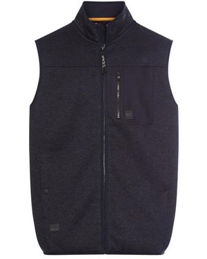 Camel Active Jassen ,Blauw ,Polyester Fleece Vest Regular Fit