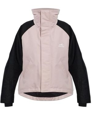 Balenciaga Fitness ,Roze ,Leer Geïsoleerd Skijack