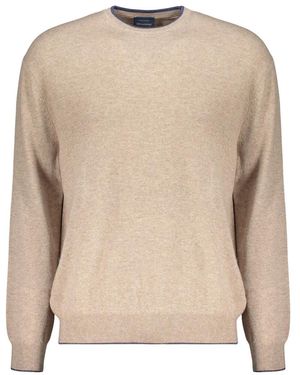 Paul & Shark Rundhals-Pullover - Natur
