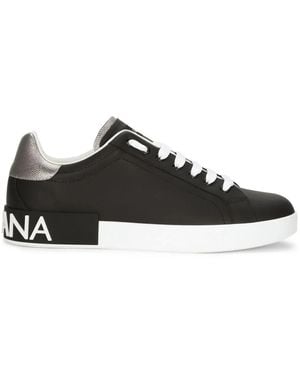 Dolce & Gabbana Portofino sneakers in pelle - Nero