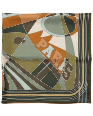 Longchamp Silk Scarves - Green
