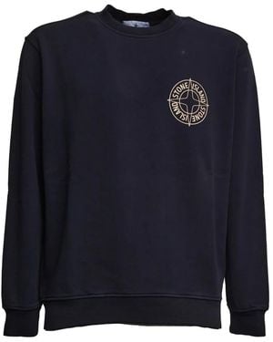 Stone Island Hoodies & Sweatvesten ,Blauw ,Sweatshirts