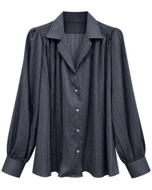 MARSĒM Cd047Fw26 Blouse - Blauw