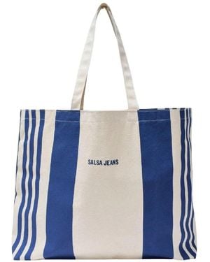 Salsa Jeans Tote Bags - Blue
