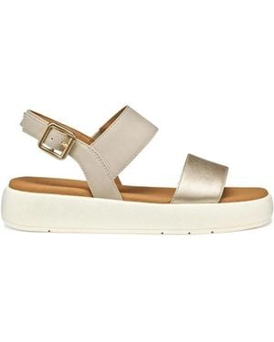 Geox Flat Sandals - Metálico