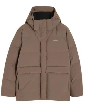 Holzweiler Jassen ,Grijs ,Polyester Taupe Donsjack Voor Koud Weer - Bruin