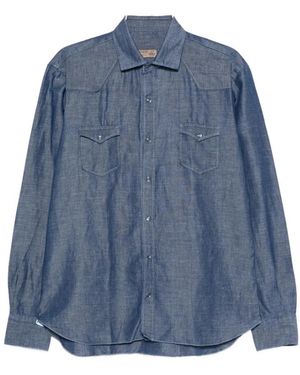 Barba Napoli Casual Shirts - Blue