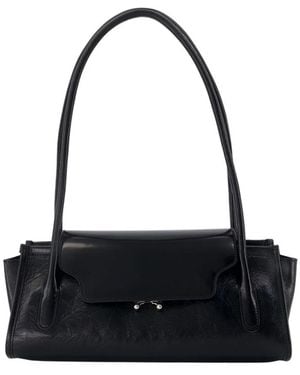 Marni Tassen ,Zwart ,Leer Trunkette Schoudertas