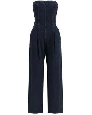 Agolde Blue Cotton Jumpsuit