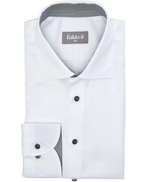 fakts Modern Fit Business Hemd - Weiß
